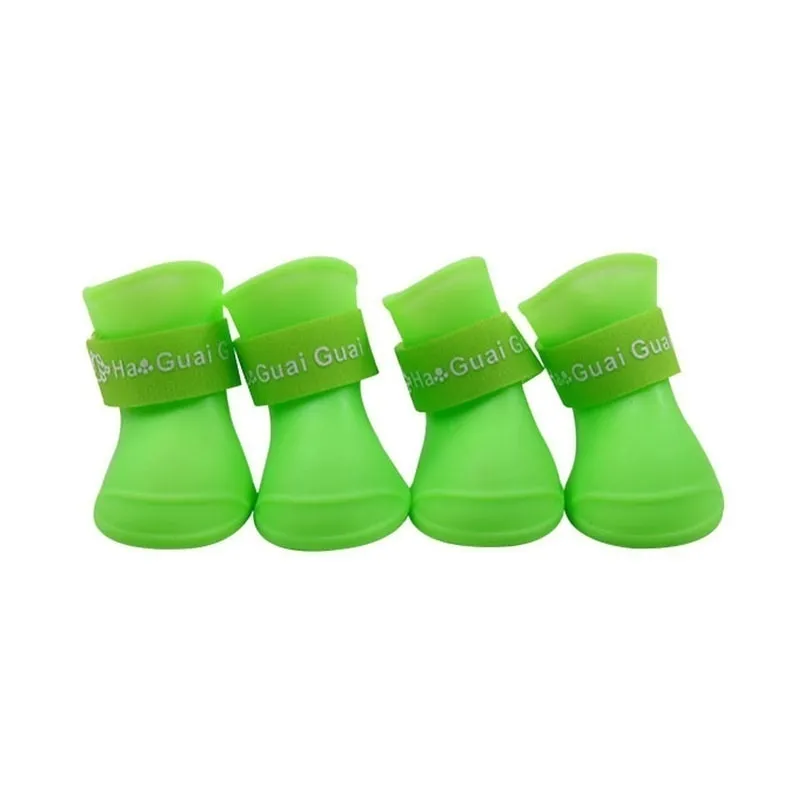 4Pc/Set Pet Dog Rain Shoes