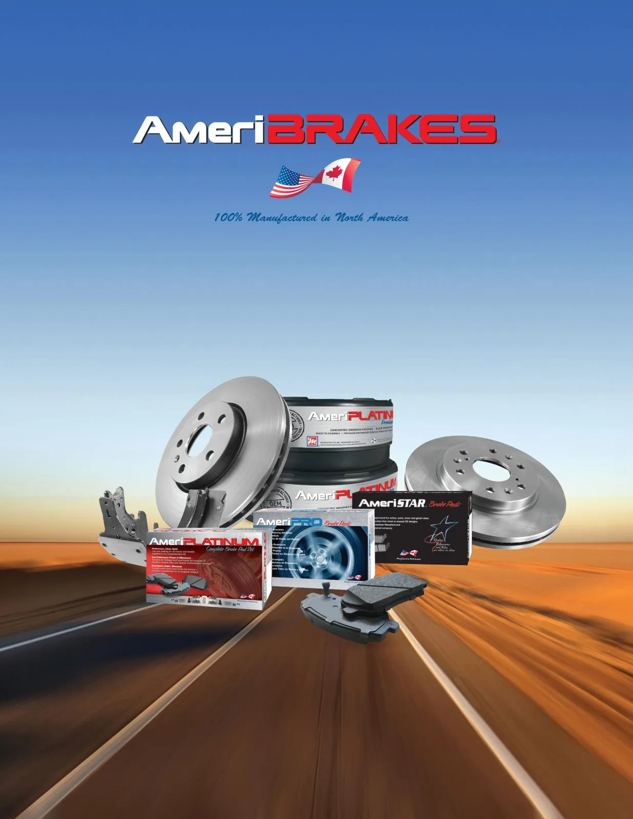 AmeriPro Premium Ceramic Pads Parking Brake Shoes for Hyundai Santa Fe 2007-2009