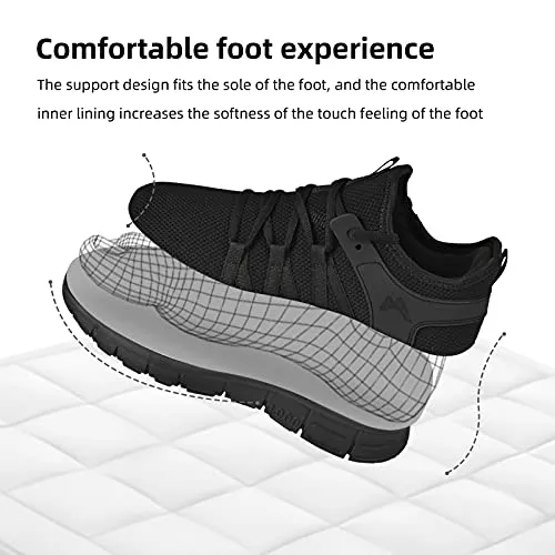 AOE Womens Walking Running Shoes Ultra Lightweight Breathable Mesh Tennis Shoes Non Slip Athletic Workout Gym Sneakers
