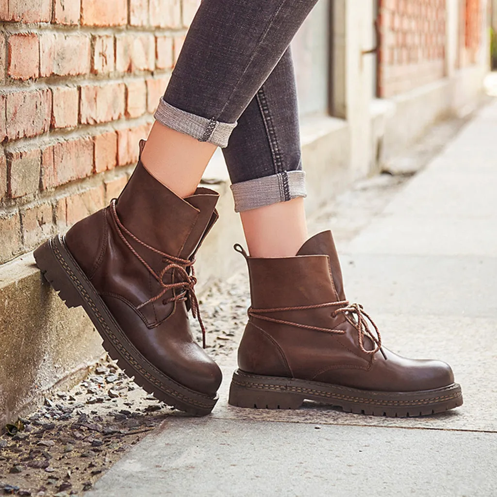 Autumn Winter Martin Boots Women