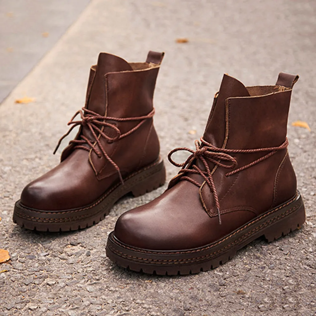 Autumn Winter Martin Boots Women