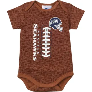 Baby Seahawks Fan Pigskin Onesie