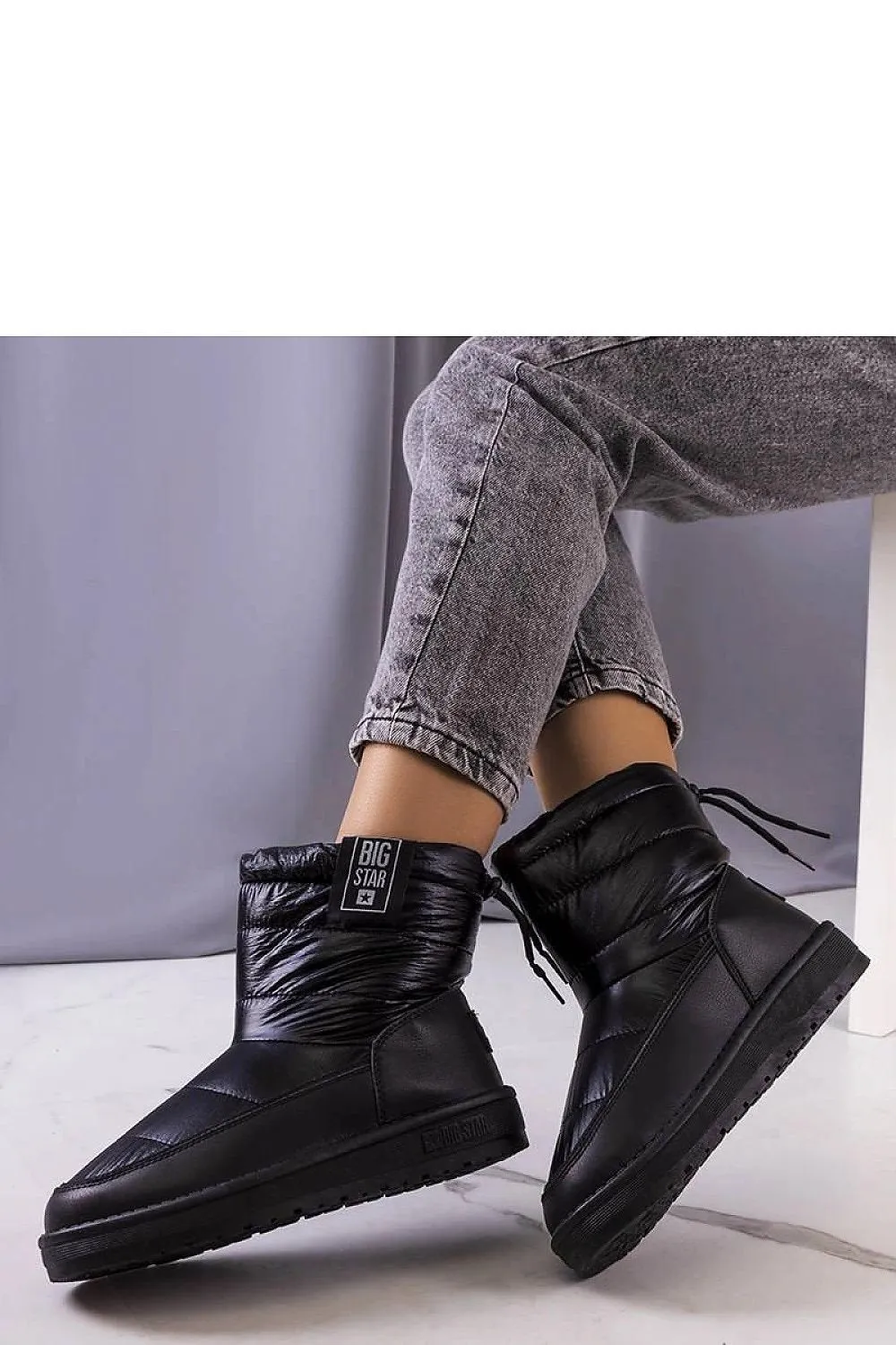Black snow boots from Big Star