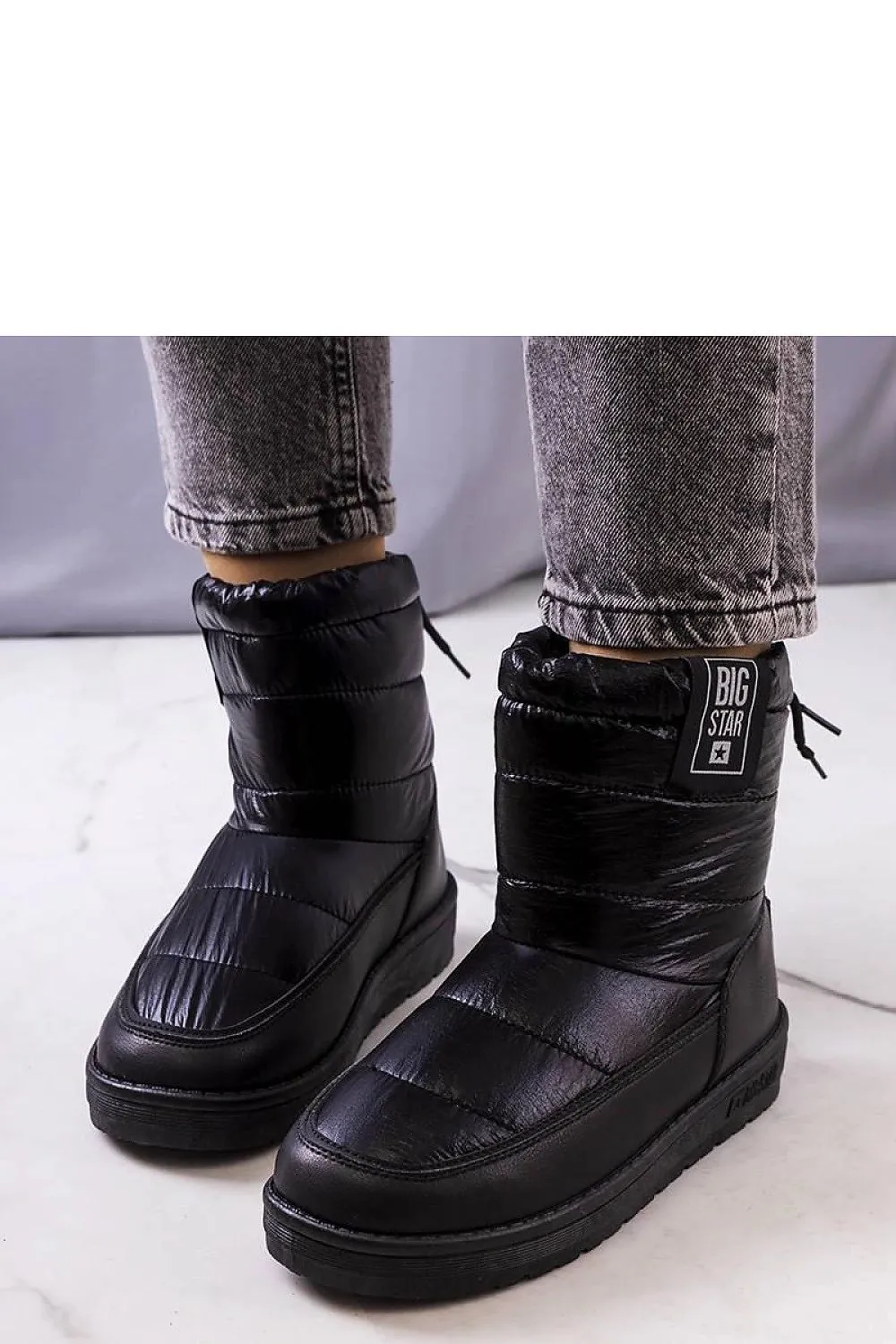 Black snow boots from Big Star
