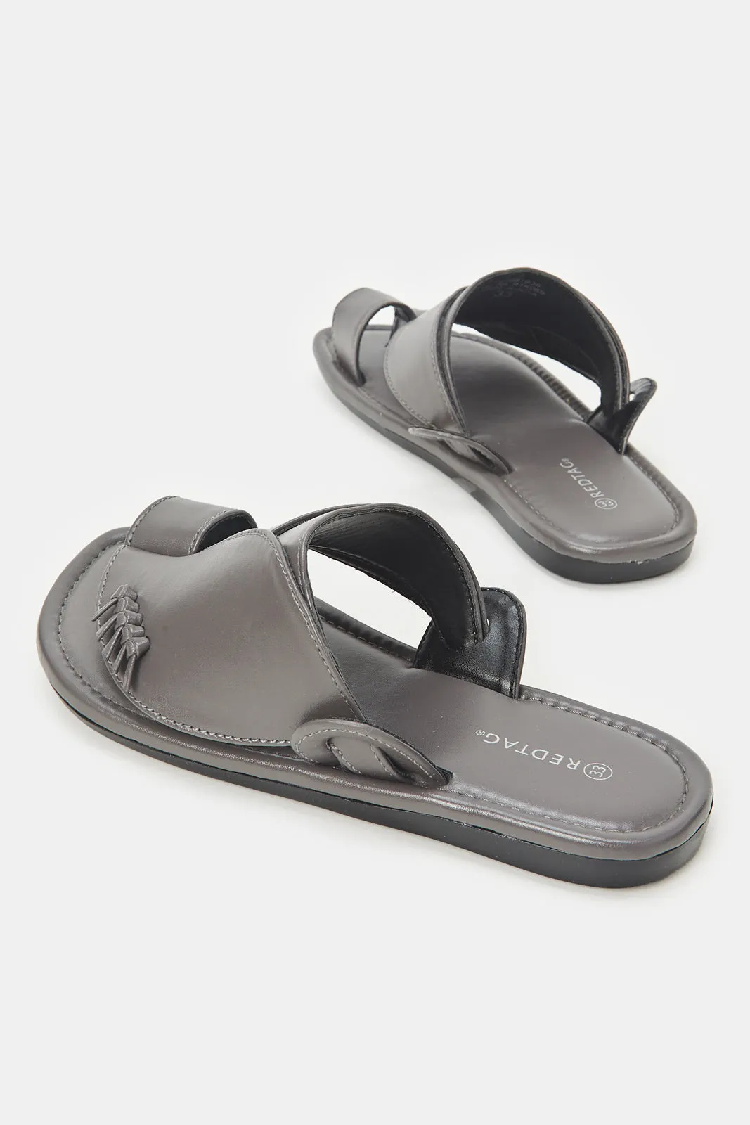 Boys Grey Traditional Sandals