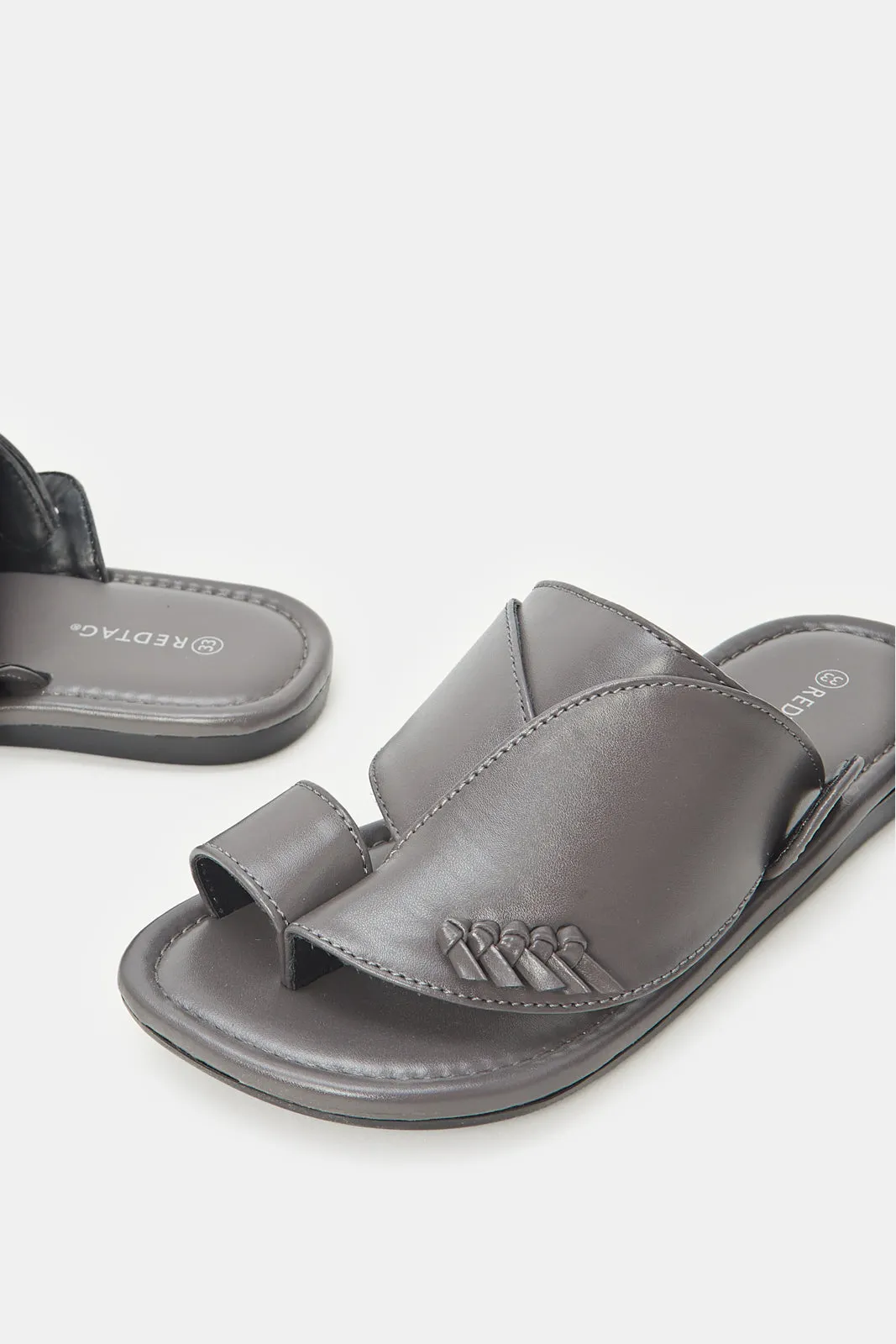 Boys Grey Traditional Sandals
