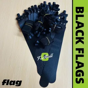Bulk Black Flag Football Flags