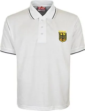 Buy Men's Germany Football TShirts Euro Championship Pique Polo Jersey