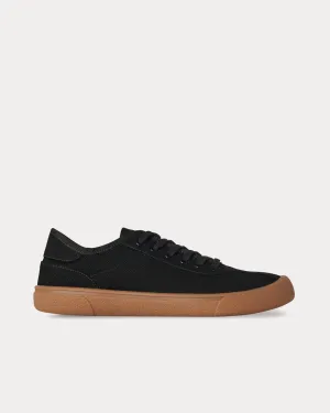Canvas in Viscose & Linen Black Low Top Sneakers