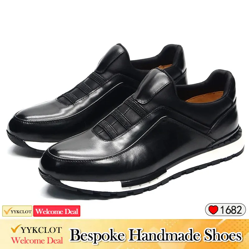Casual Men Shoes British Style Thick Sole Leisure Leather Sneakers Shoes