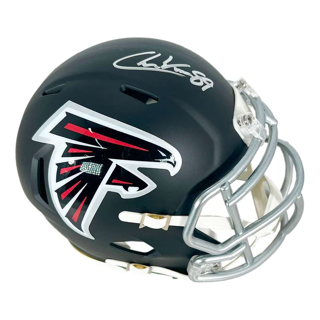 Charlie Woerner Signed Atlanta Falcons Speed Mini Football Helmet (Beckett)