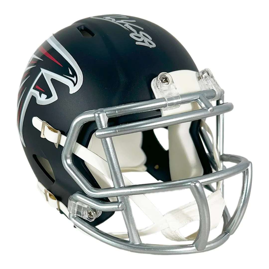 Charlie Woerner Signed Atlanta Falcons Speed Mini Football Helmet (Beckett)
