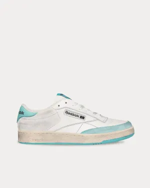 Club C Vintage Leather White / Light Blue Low Top Sneakers