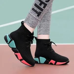 Color Block High Top Casual Sneaker Shoes