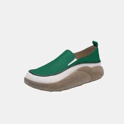Comfort And Performance Chunky Slip On Shoes