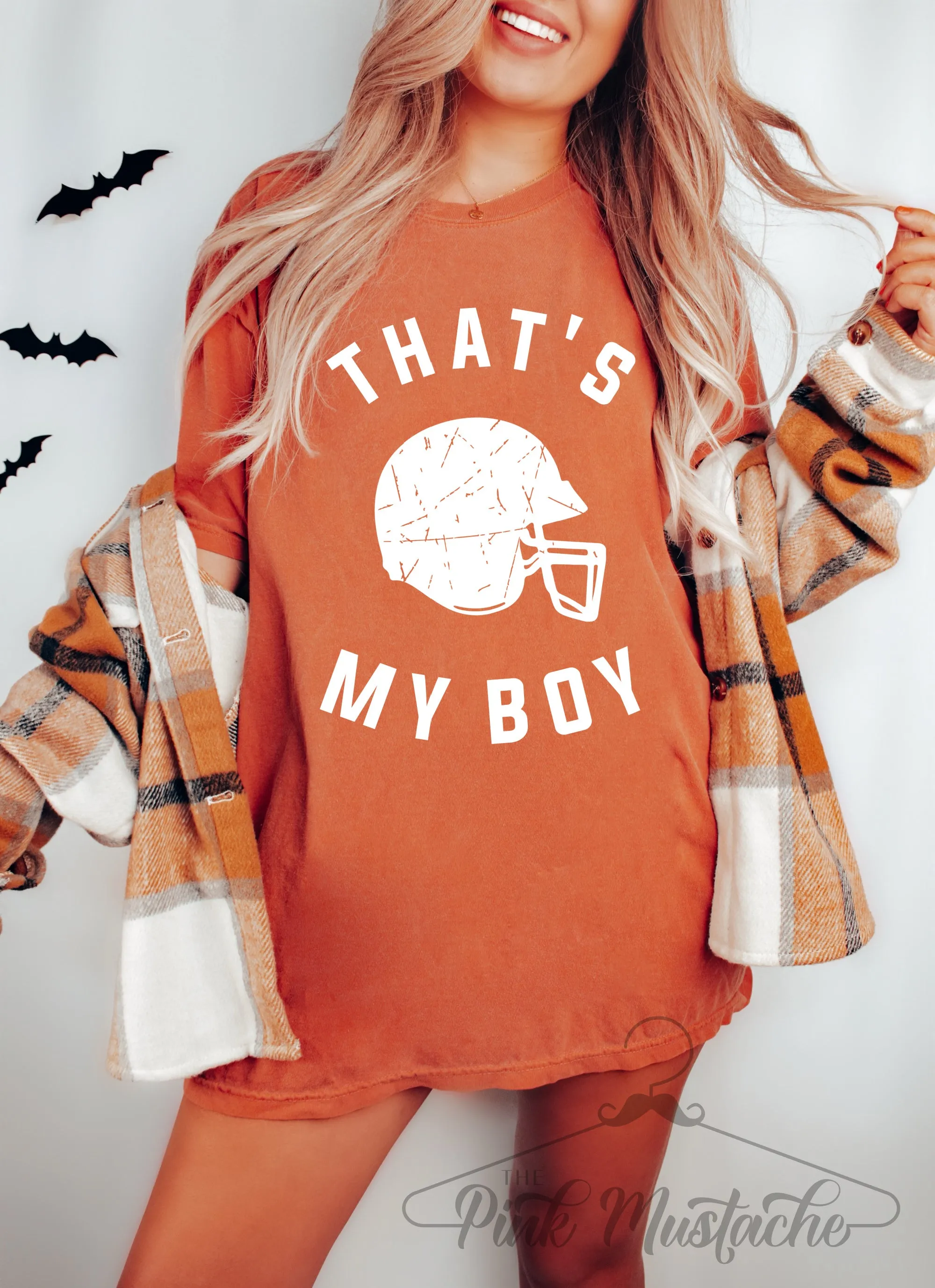 Comfort Colors That's My Boy Football Tee/ Multiple Colors