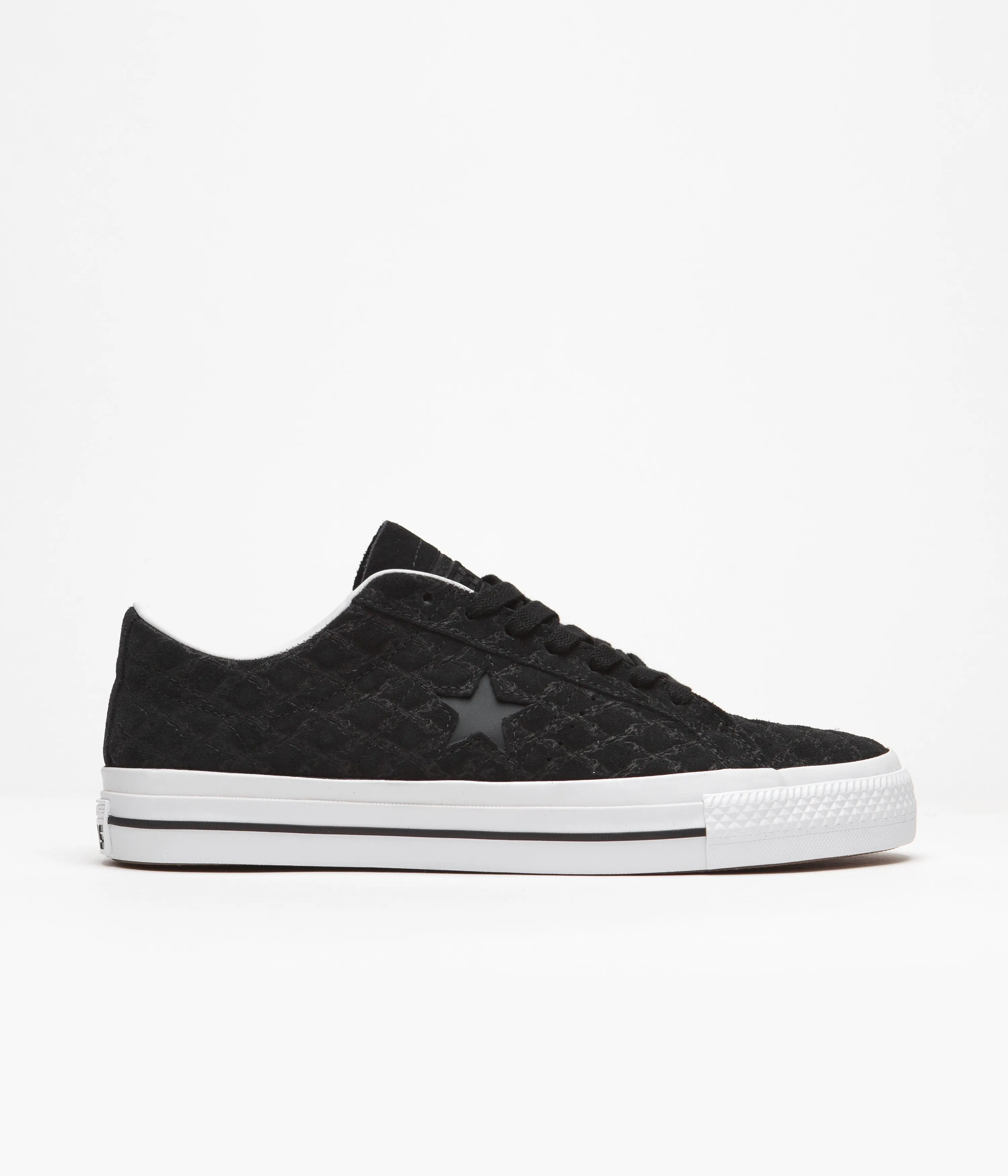 Converse One Star Pro Bones Ox Shoes - Black / Black / White