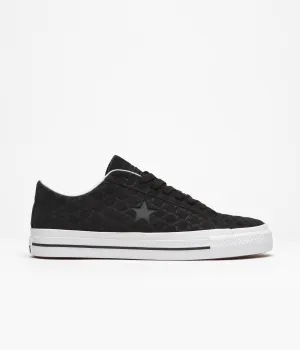 Converse One Star Pro Bones Ox Shoes - Black / Black / White