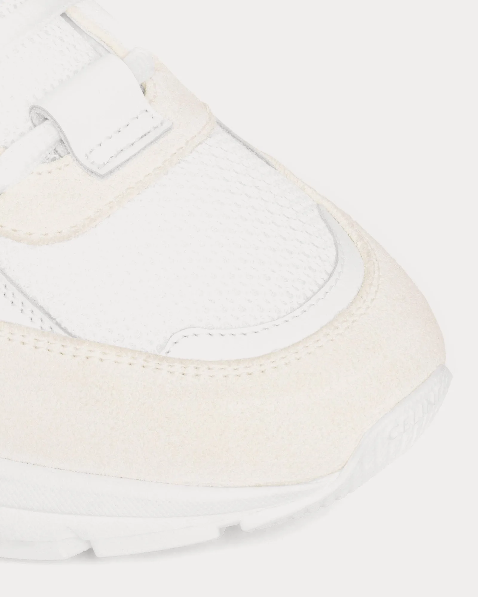 CR-03 Runner Mesh, Suede & Calfskin Optic White Low Top Sneakers