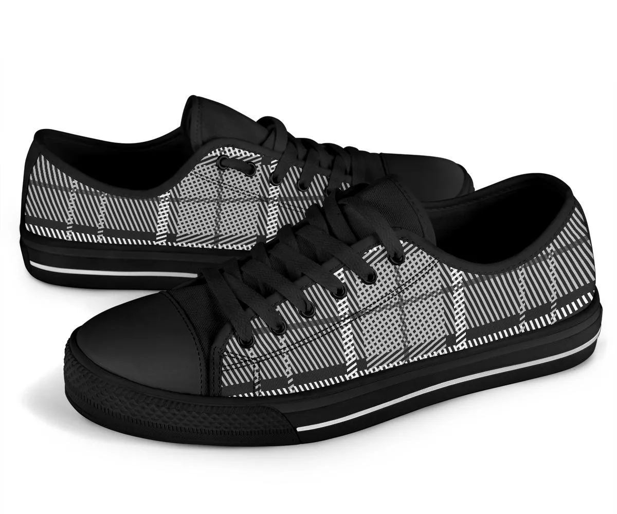 Custom Sneakers-Black and White Series 129