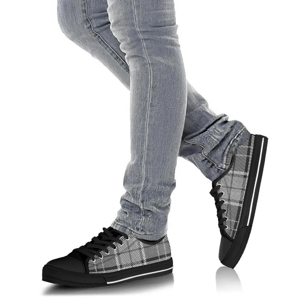 Custom Sneakers-Black and White Series 129