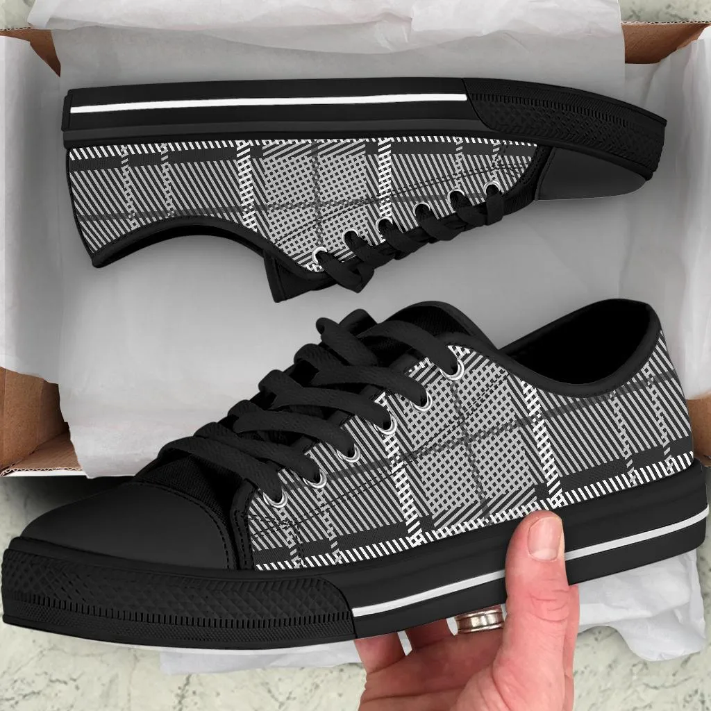 Custom Sneakers-Black and White Series 129