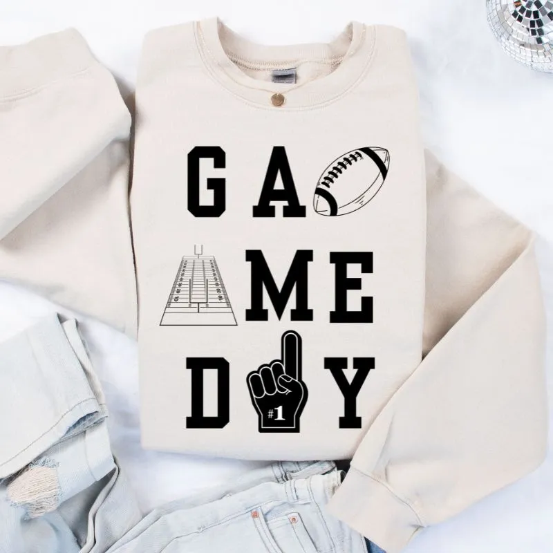 Football Game Day Design PNG Download