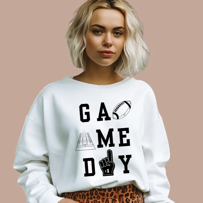 Football Game Day Design PNG Download