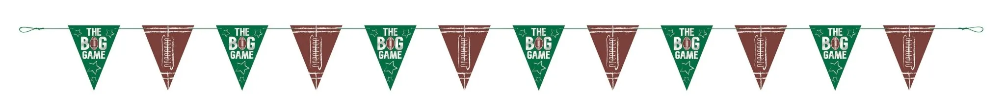 Football Game Day Pennant Banner