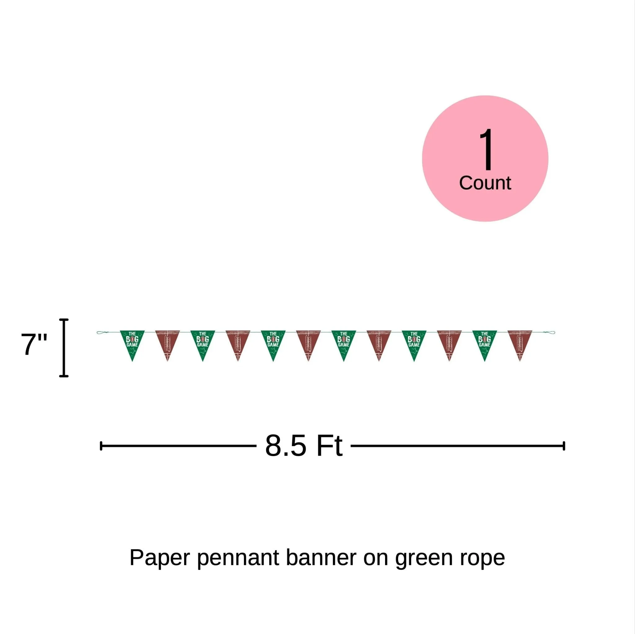 Football Game Day Pennant Banner