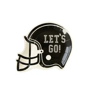 Football Helmet Shaped Paper Plate 10" | 8 ct