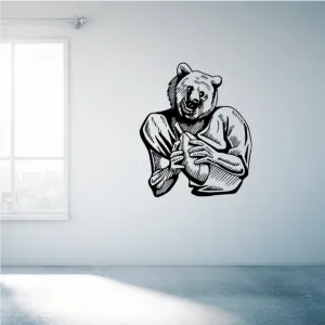Football Mascot Wall Decal - Vinyl Decal - Car Decal - CDS120