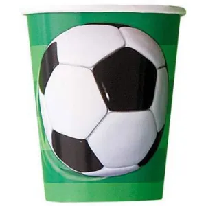 Football Paper Cups 8pk