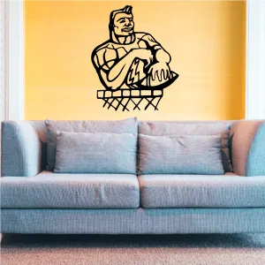 Football Player Wall Decal - Vinyl Decal - Car Decal - CDS071