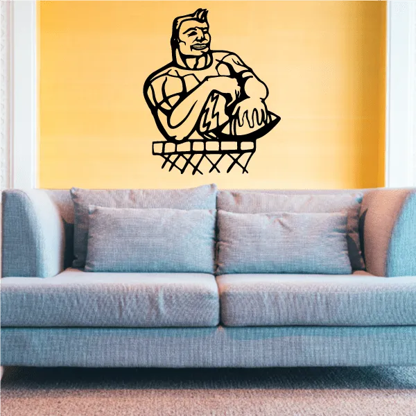 Football Player Wall Decal - Vinyl Decal - Car Decal - CDS071
