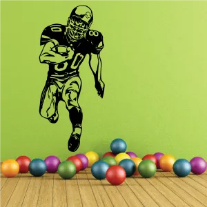 Football Player Wall Decal - Vinyl Decal - Car Decal - CDS112