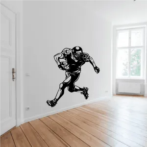 Football Player Wall Decal - Vinyl Decal - Car Decal - CDS115