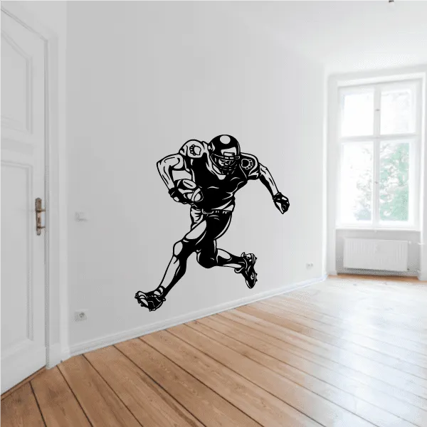 Football Player Wall Decal - Vinyl Decal - Car Decal - CDS115