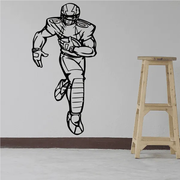 Football Player Wall Decal - Vinyl Decal - Car Decal - CDS145