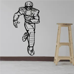 Football Player Wall Decal - Vinyl Decal - Car Decal - CDS145