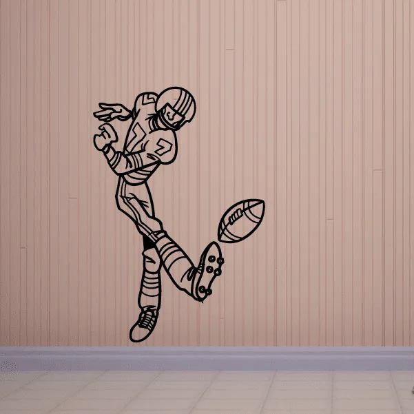 Football Wall Decal - Vinyl Decal - Car Decal - Bl036