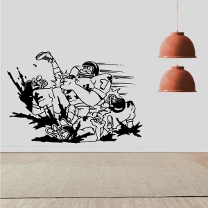 Football Wall Decal - Vinyl Decal - Car Decal - Bl043