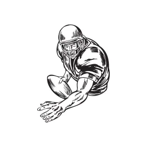 Football Wall Decal - Vinyl Decal - Car Decal - DC 044