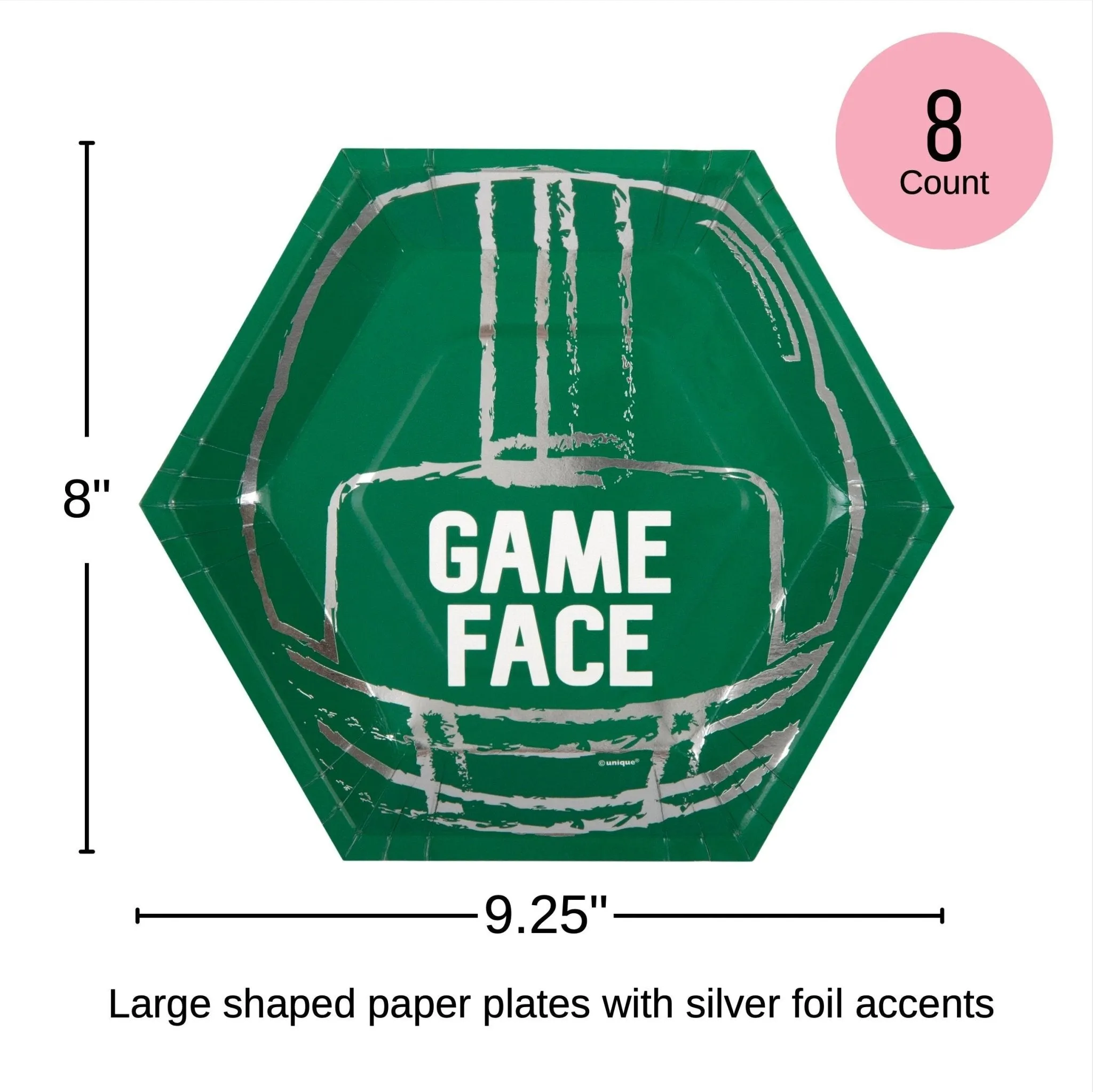 Game Face Football Party Plates