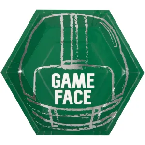 Game Face Football Party Plates