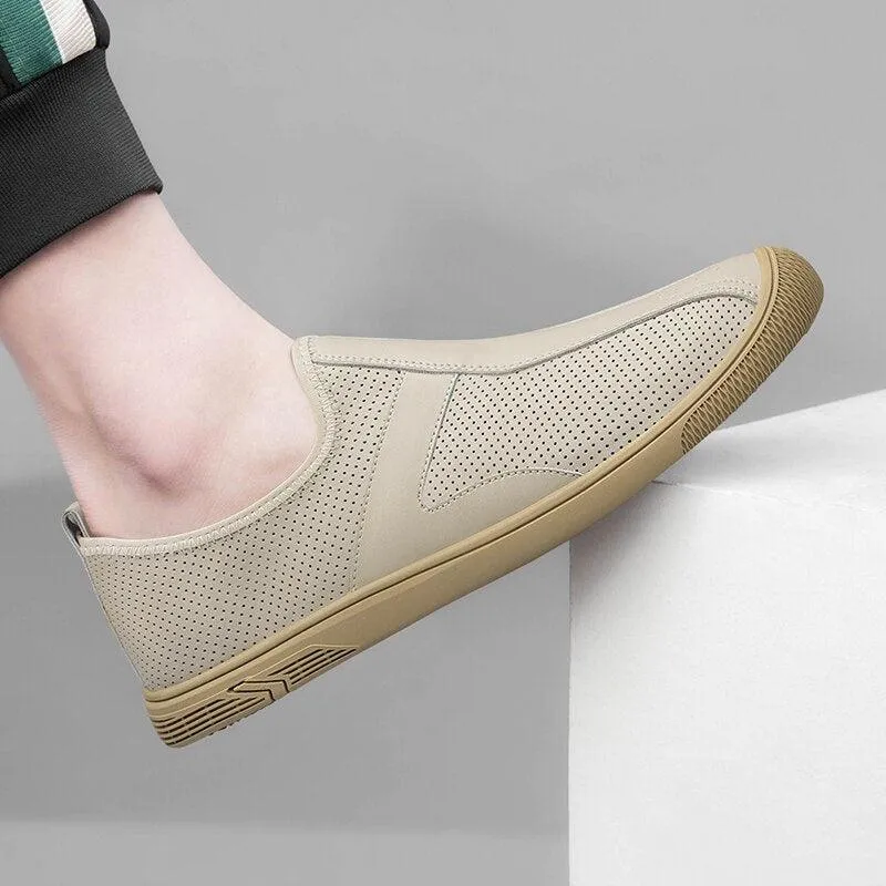 Genuine Leather Male Casual Shoes