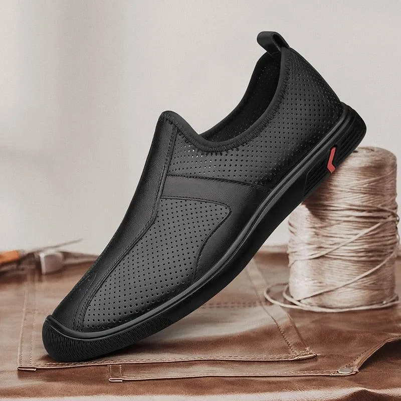 Genuine Leather Male Casual Shoes