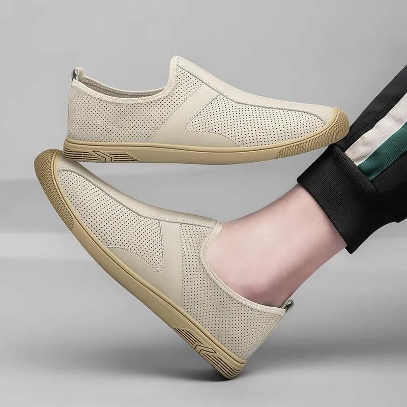 Genuine Leather Male Casual Shoes