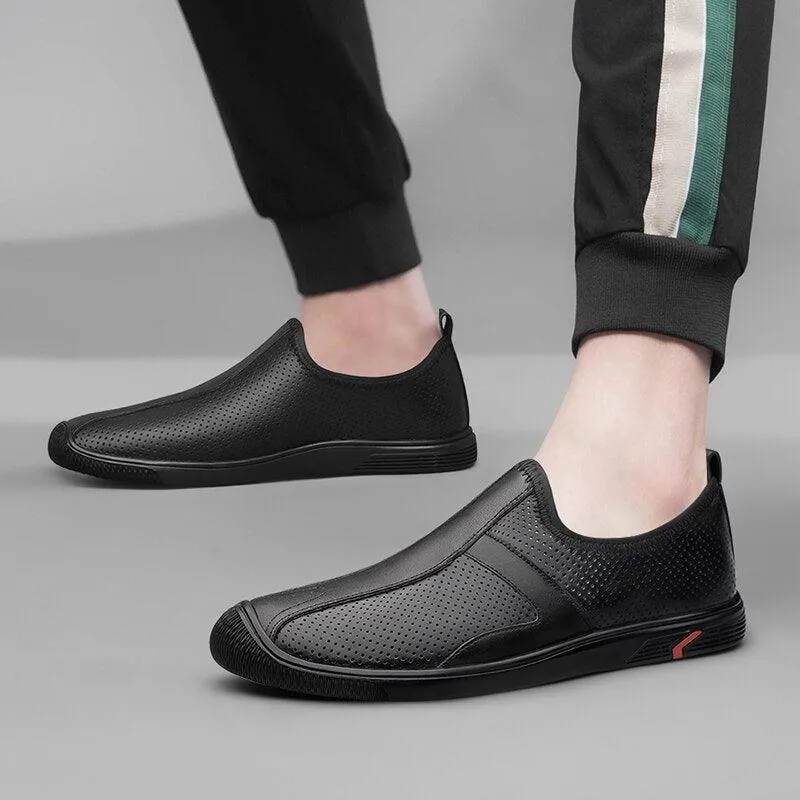 Genuine Leather Male Casual Shoes