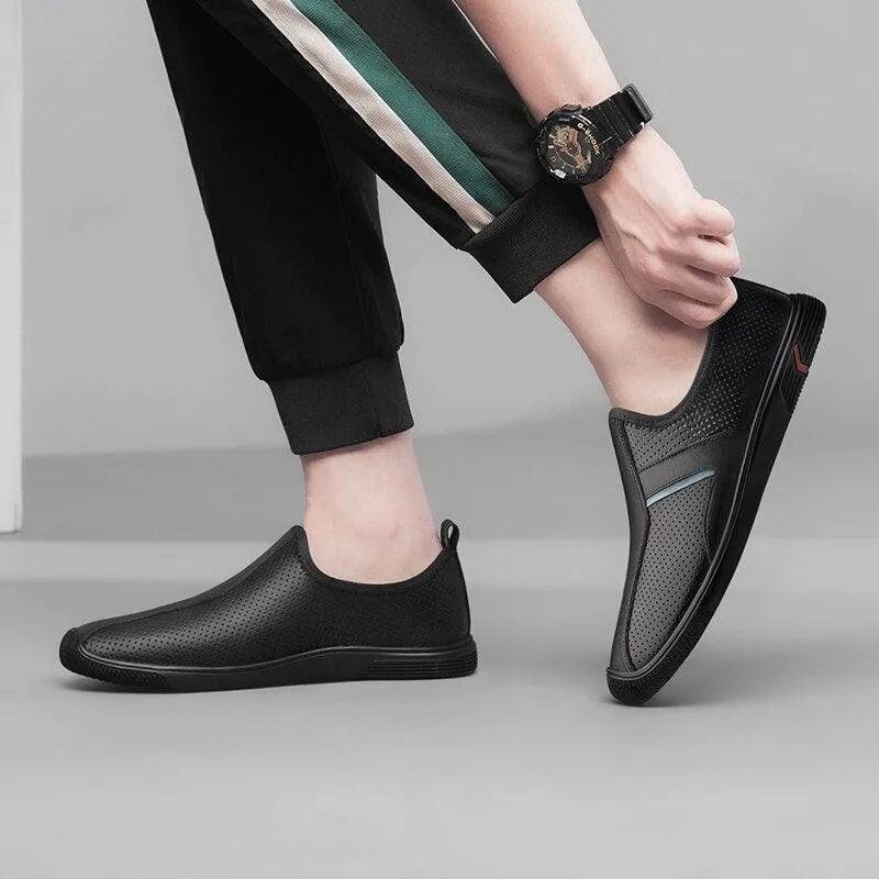 Genuine Leather Male Casual Shoes